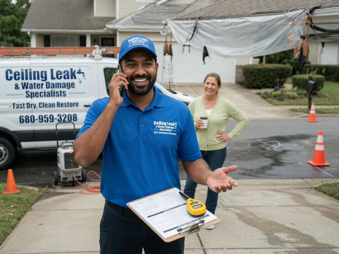Ceiling Leak Cleanup Lanesville, IN FAQs